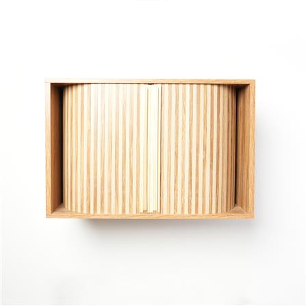 ตู้พระหน้าบานเลื่อน FASTTECT CBN3060 สีลาเต้_1