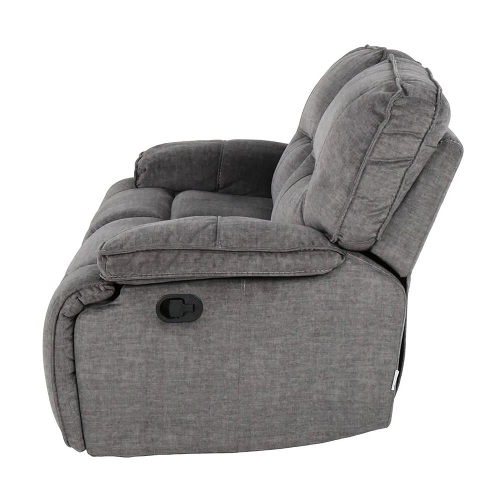 RECLINER 2 ที่นั่ง SB FURNITURE MEDINA สีเทาดำ