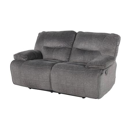 RECLINER 2 ที่นั่ง SB FURNITURE MEDINA สีเทาดำ