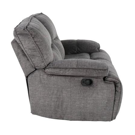 RECLINER 2 ที่นั่ง SB FURNITURE MEDINA สีเทาดำ_3