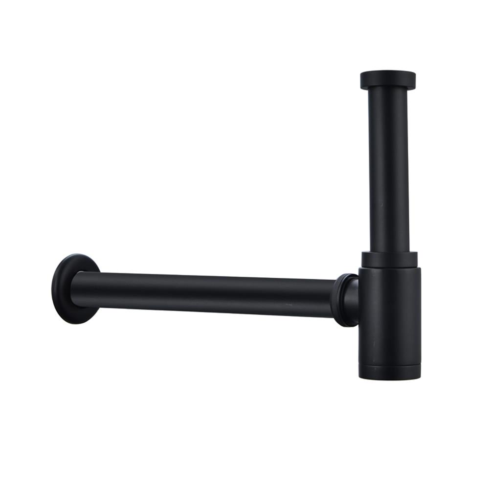 ท่อน้ำทิ้งอ่างล้างหน้ากระปุก RASLAND RA BOTTLE-BLACK 30 ซม.