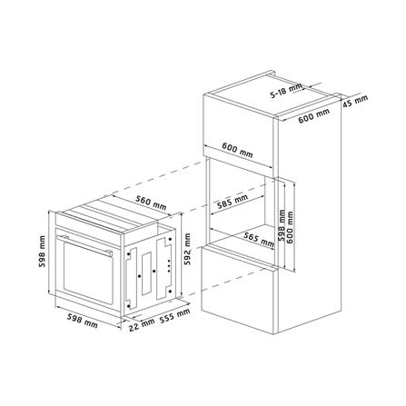 เตาอบฝังไฟฟ้า LUCKY FLAME EMV-675MS_6
