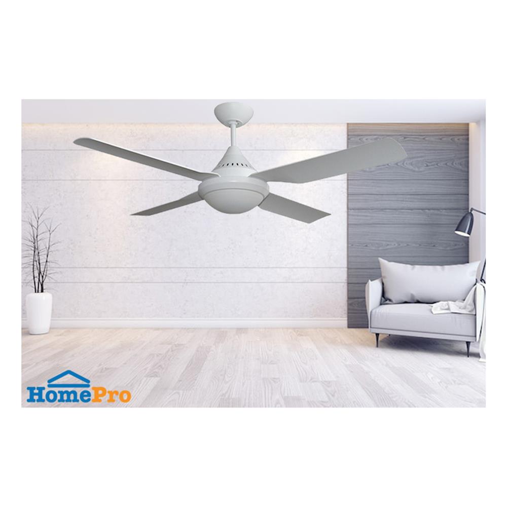 พัดลมโคมไฟ LED WINFAVOUR TC38 WF48 24 วัตต์ DAYLIGHT WARMWHITE COOLWHITE 48 นิ้ว สีขาว