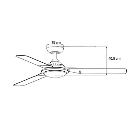 พัดลมโคมไฟ LED WINFAVOUR TC38 WF48 24 วัตต์ DAYLIGHT WARMWHITE COOLWHITE 48 นิ้ว สีขาว_3