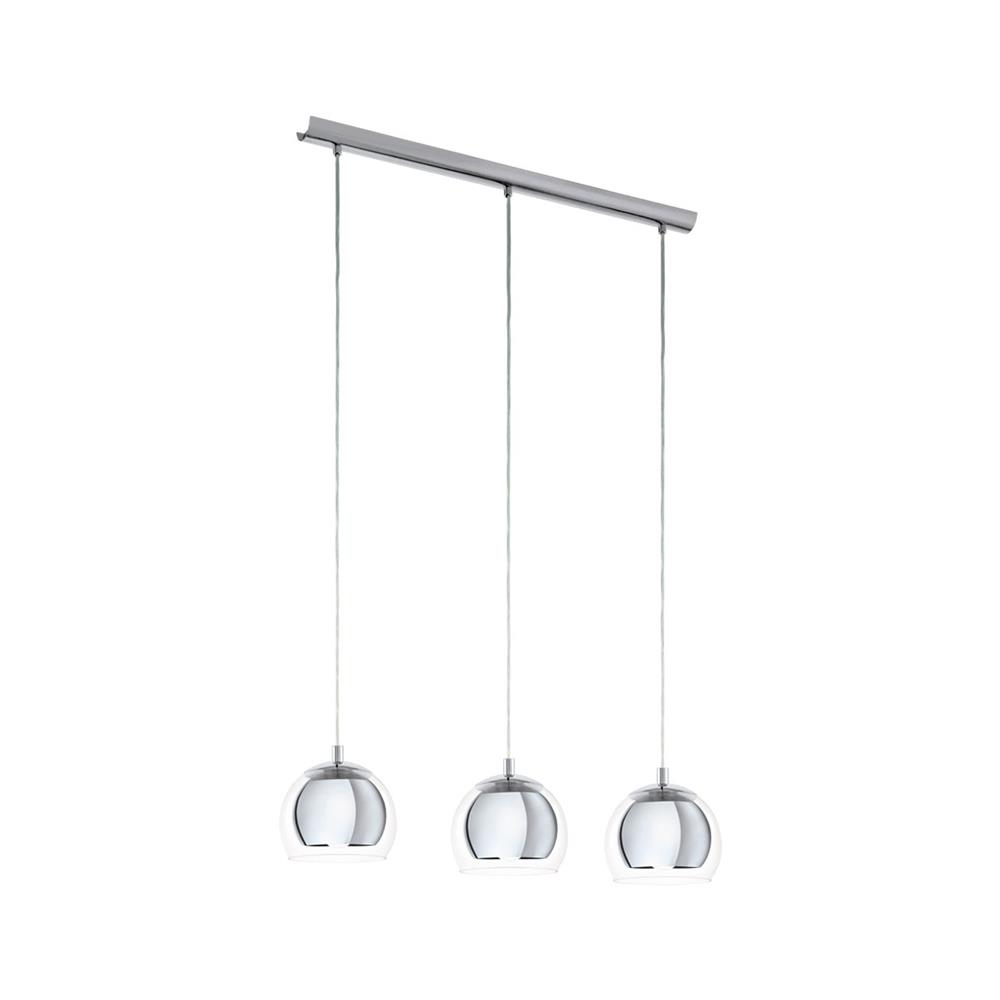 ไฟช่อ EGLO MD ROCAMAR 94593 แก้ว/โลหะ สีใส/เงิน 3 หัว