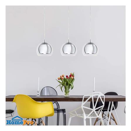 ไฟช่อ EGLO MD ROCAMAR 94593 แก้ว/โลหะ สีใส/เงิน 3 หัว_1