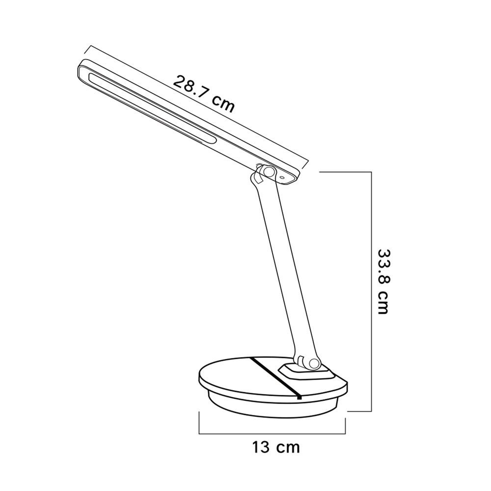ไฟอ่านหนังสือ LED SHINING S-DSK04B 9 วัตต์ สีดำ