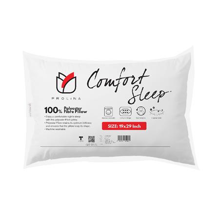 หมอนหนุน ใยสังเคราะห์ FROLINA COMFORTSLEEP 19x29 นิ้ว สีขาว_3
