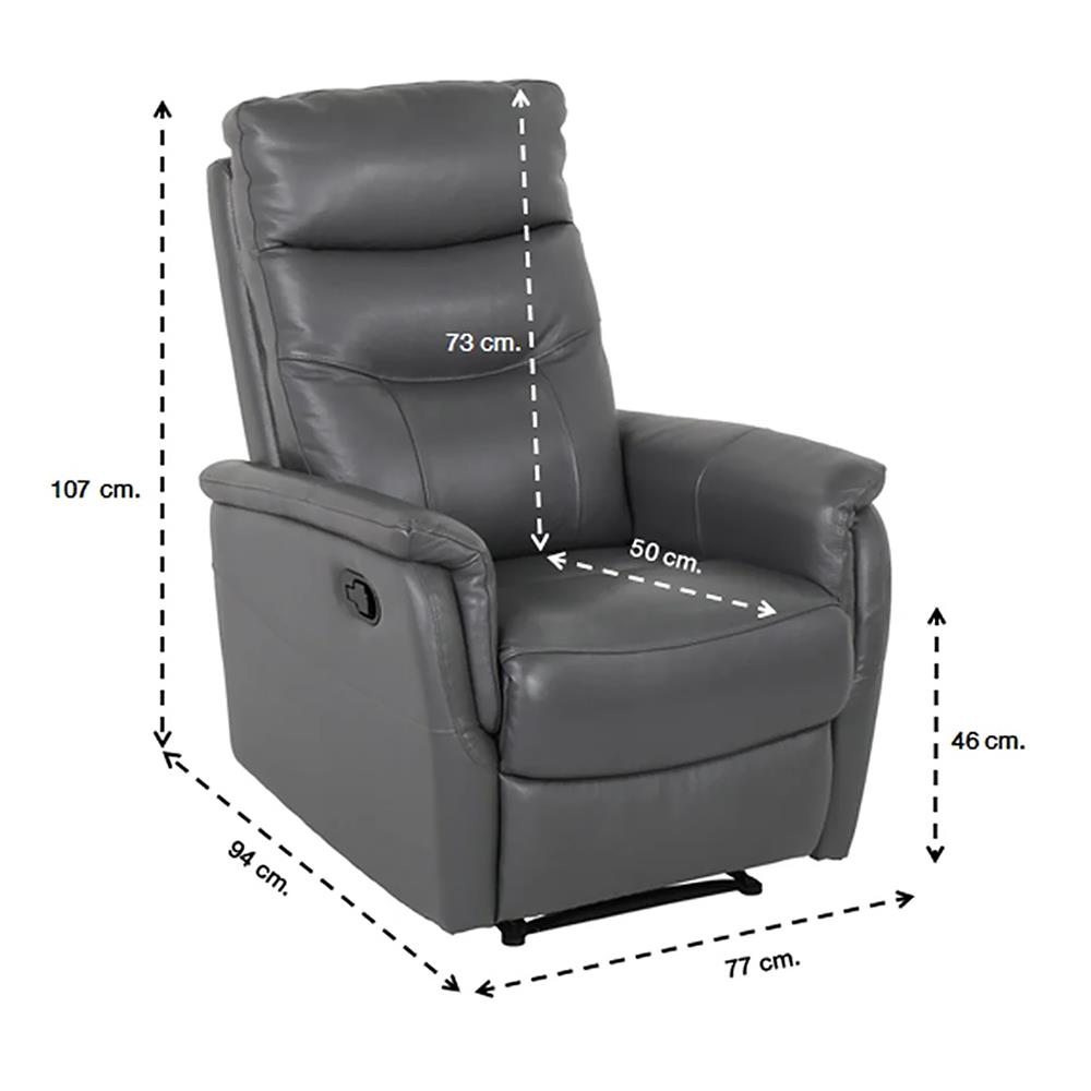 RECLINER SB FURNITURE LILIANA สีเทาเข้ม