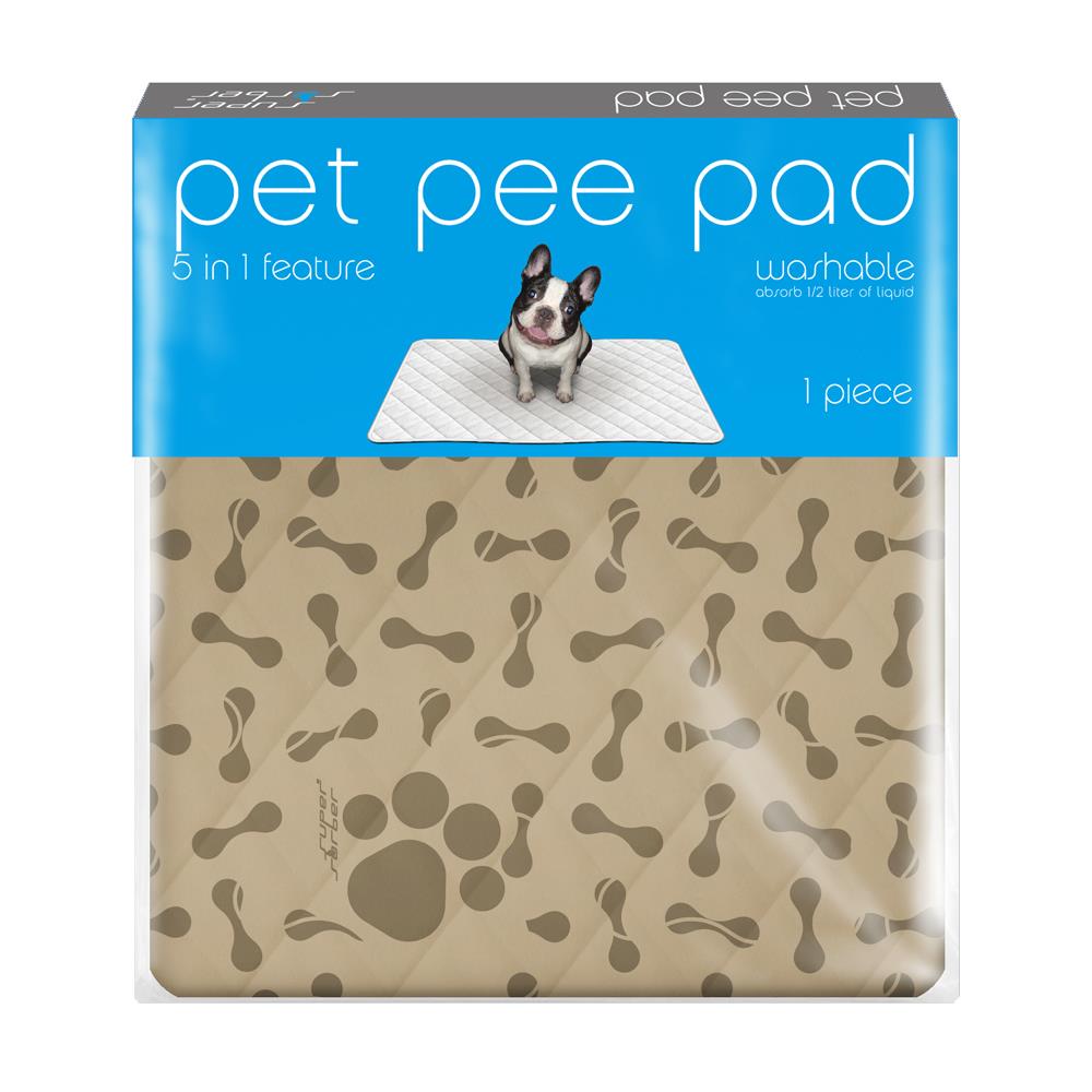 แผ่นรองฉี่สัตว์เลี้ยง PET PEE PAD ไซซ์ XXL สีเบจ