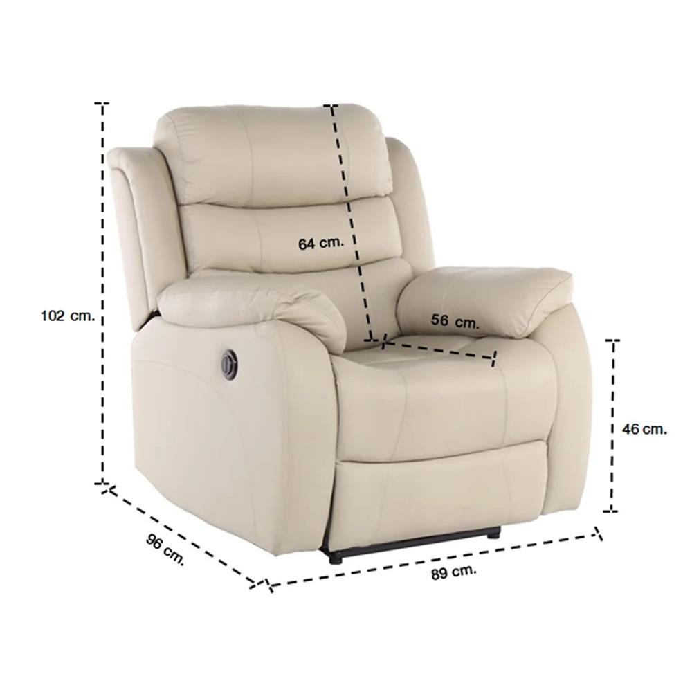 RECLINER SB FURNITURE NARIN สีเทาอ่อน