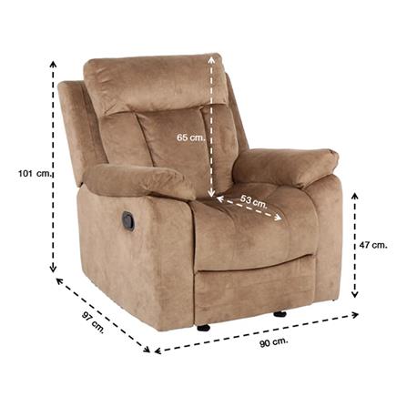 RECLINER SB FURNITURE LEYLA สีน้ำตาล_4