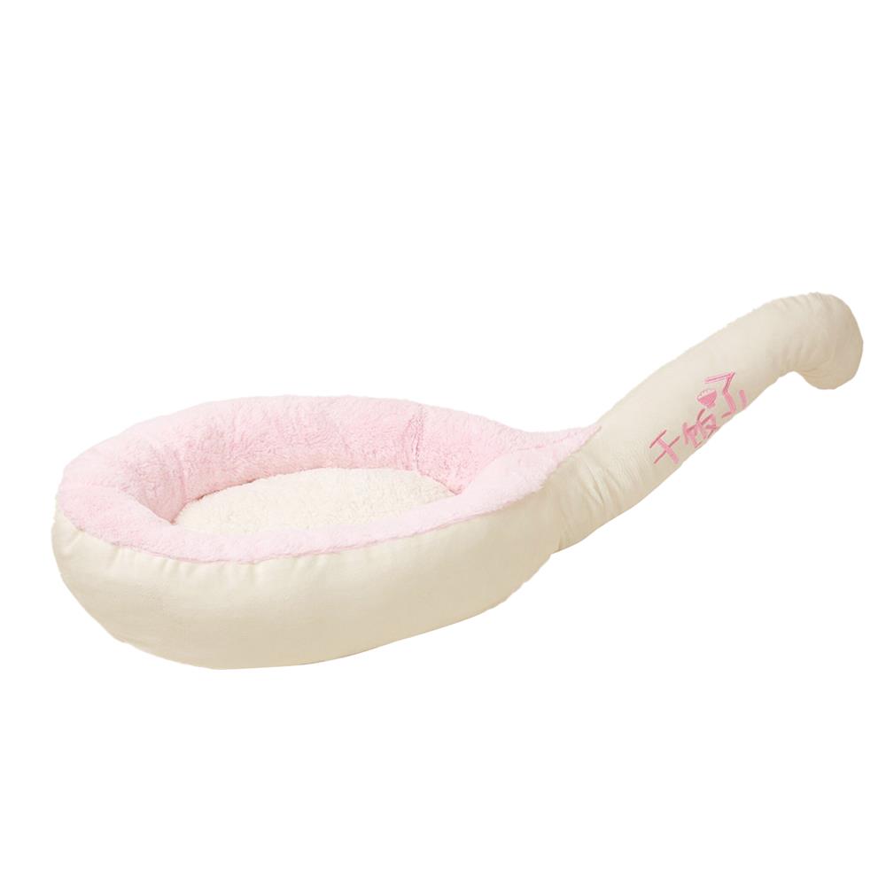 เบาะนอนสำหรับแมว FOFOS SPOON BED FOR CATS สีขาว/ชมพู