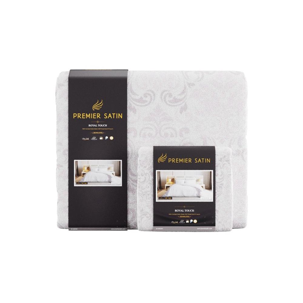 ชุดผ้าปูที่นอน 6 ฟุต 6 ชิ้น PREMIER SATIN ROYAL TOUCH PRINT PC130