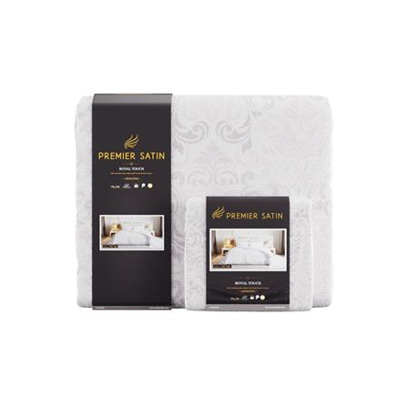 ชุดผ้าปูที่นอน 6 ฟุต 6 ชิ้น PREMIER SATIN ROYAL TOUCH PRINT PC130_4
