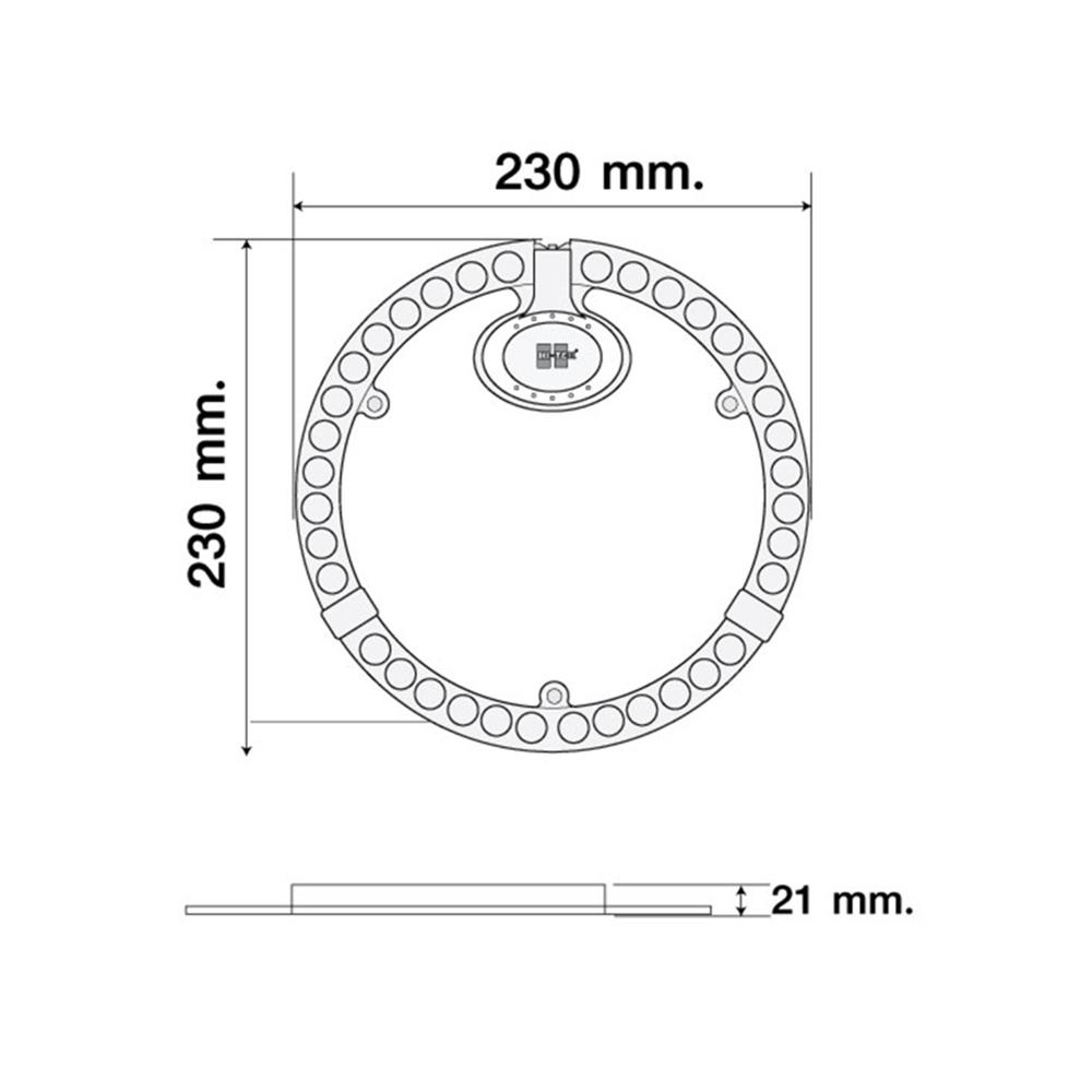 หลอด LED HI-TEK MAGNET 36 วัตต์ DAYLIGHT