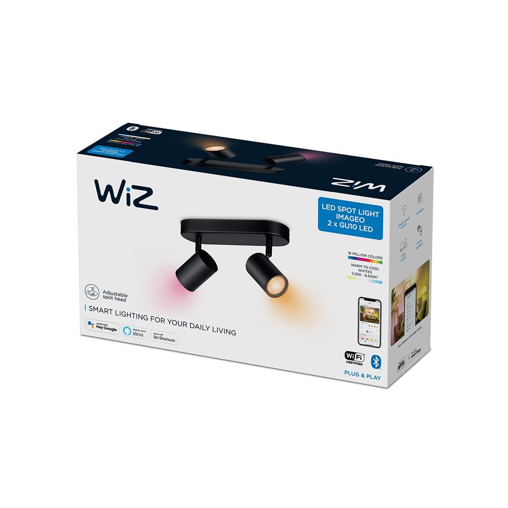 แทรคไลท์ LED WIZ IMAGEO 2x5 วัตต์ RGB สีดำ