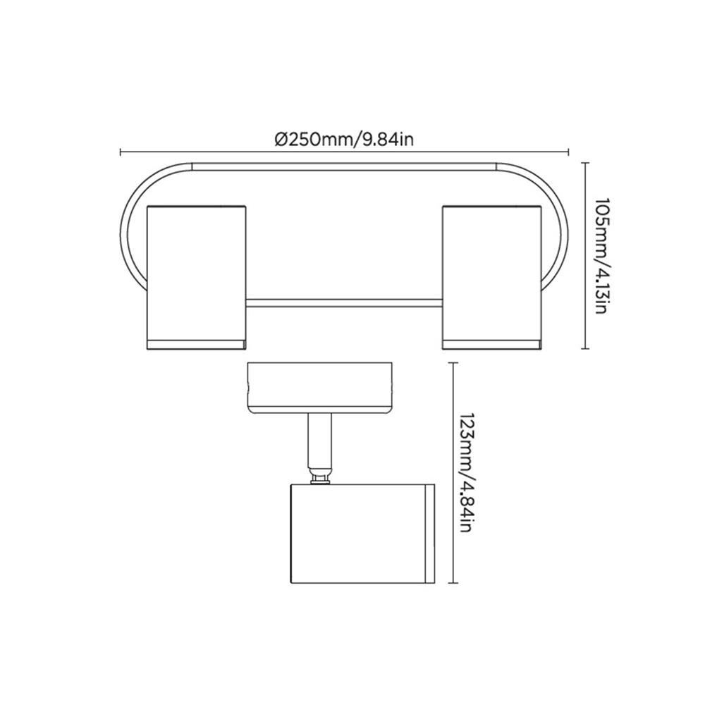 แทรคไลท์ LED WIZ IMAGEO 2x5 วัตต์ RGB สีดำ