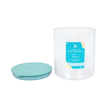 ขวดโหลกลมฝาดึง KECH PASTEL 8132 1.3 ลิตร สีเขียว_2