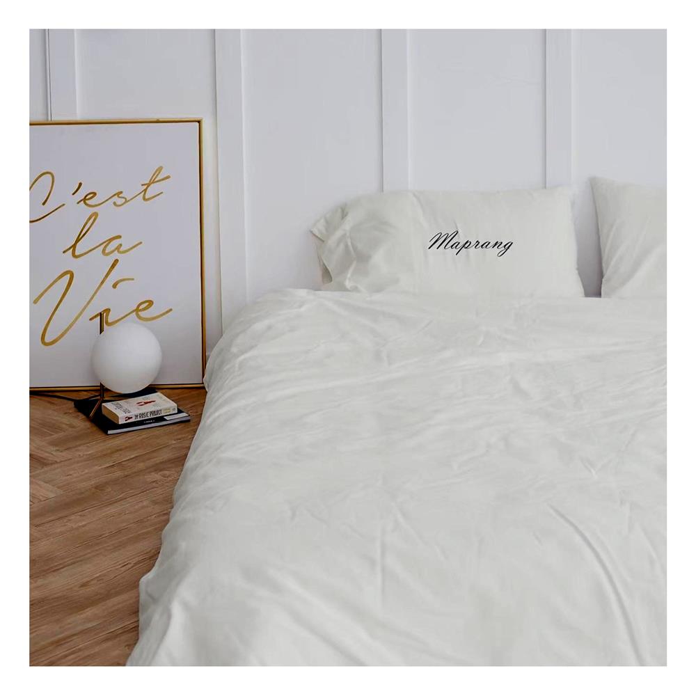 ชุดผ้าปูที่นอน 3.5 ฟุต 2 ชิ้น BENEATH OFF WHITE สีขาว