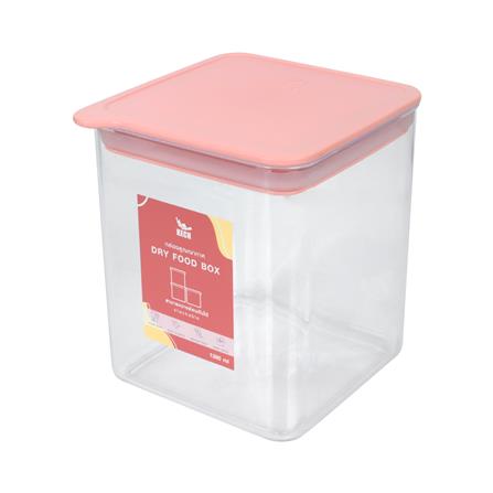 ขวดโหลเหลี่ยมฝาดึง KECH PASTEL 8134 1.38 ลิตร สีชมพู_2