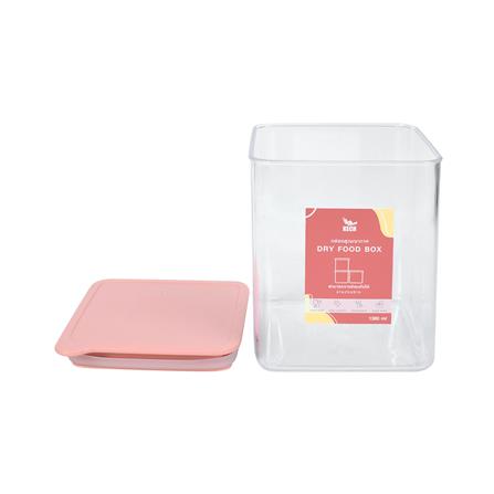 ขวดโหลเหลี่ยมฝาดึง KECH PASTEL 8134 1.38 ลิตร สีชมพู_3