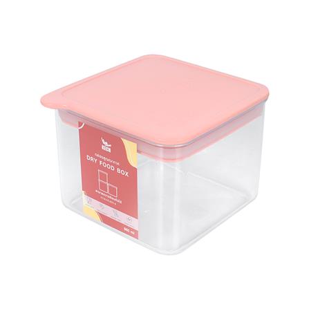ขวดโหลเหลี่ยมฝาดึง KECH PASTEL 8133 0.86 ลิตร สีชมพู_2