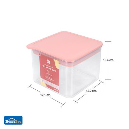 ขวดโหลเหลี่ยมฝาดึง KECH PASTEL 8133 0.86 ลิตร สีชมพู_5