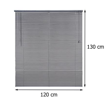 มู่ลี่ไวนิล HOME LIVING STYLE WOOD 120X130 ซม. สีเทา_8