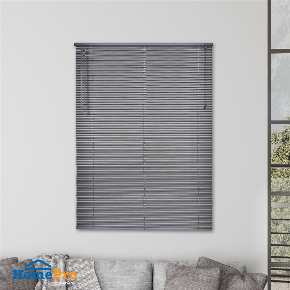 มู่ลี่ไวนิล HOME LIVING STYLE WOOD 120X160 ซม. สีเทา