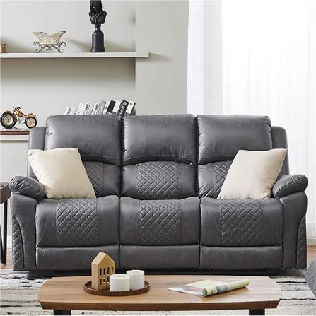 RECLINER 3 ที่นั่ง SB FURNITURE MONKI HQ-08 สีเทา_3