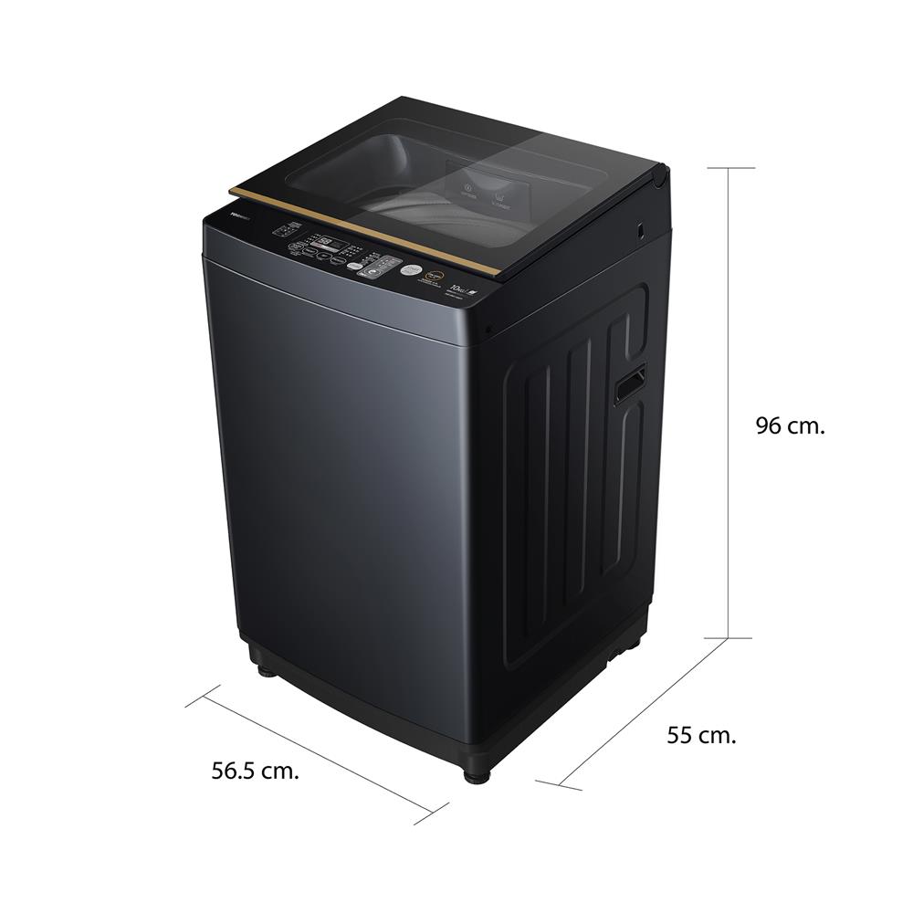 เครื่องซักผ้าฝาบน TOSHIBA AW-DM1100PT(MK) 10 กก. อินเวอร์เตอร์ สีเทา