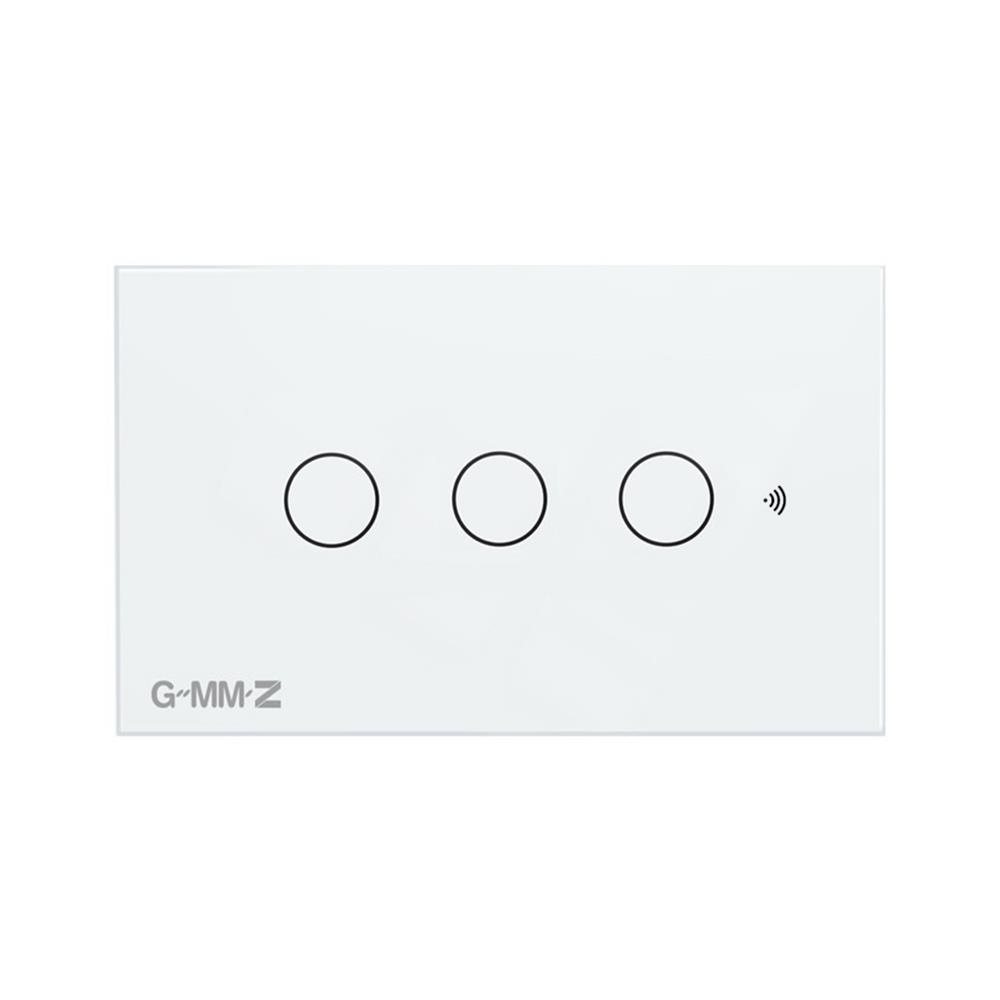 สวิตช์สมาร์ททัช 3 ช่อง GMMZ Z SMART สีขาว