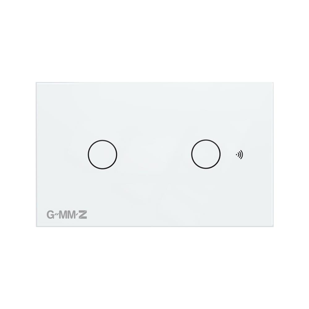 สวิตช์สมาร์ททัช 2 ช่อง GMMZ Z SMART สีขาว