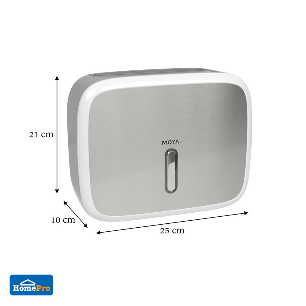 กล่องกระดาษทิชชู่ MOYA 9102C สีขาว