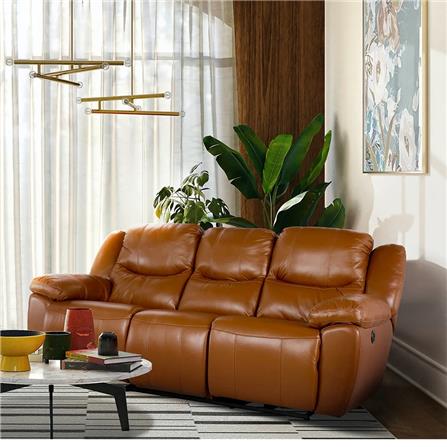 RECLINER 3 ที่นั่ง SB FURNITURE MIKA สีน้ำตาล_3