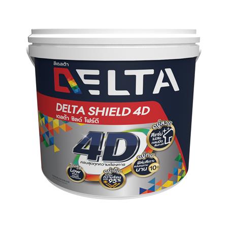 สีน้ำทาภายนอก DELTA SHIELD 4D BASE D เนียน 1 แกลลอน_0