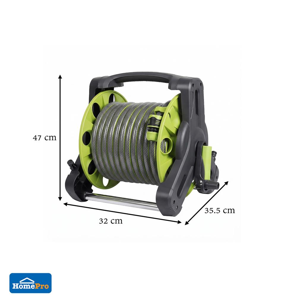 สายยางโรล SPRING SXG-11002 1/2 นิ้วX20 เมตร สีเขียว