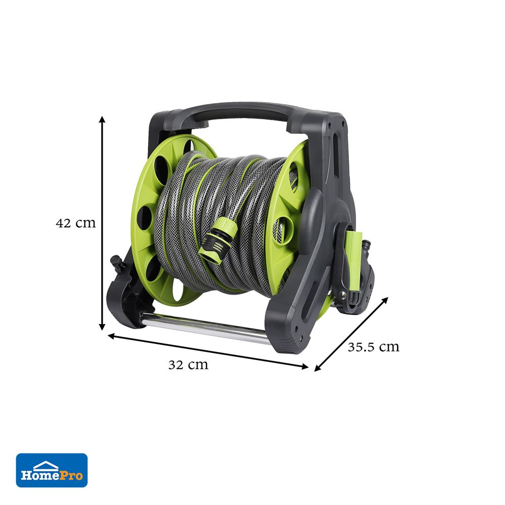 สายยางโรล SPRING SXG-11002 1/2 นิ้วX20 เมตร สีเขียว