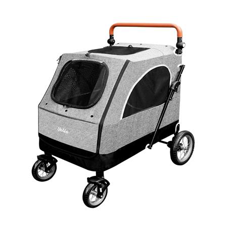 รถเข็นสัตว์เลี้ยง BELLO L01G สีเทา_0