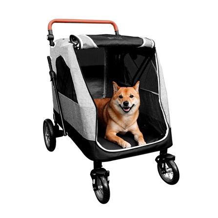 รถเข็นสัตว์เลี้ยง BELLO L01G สีเทา_4