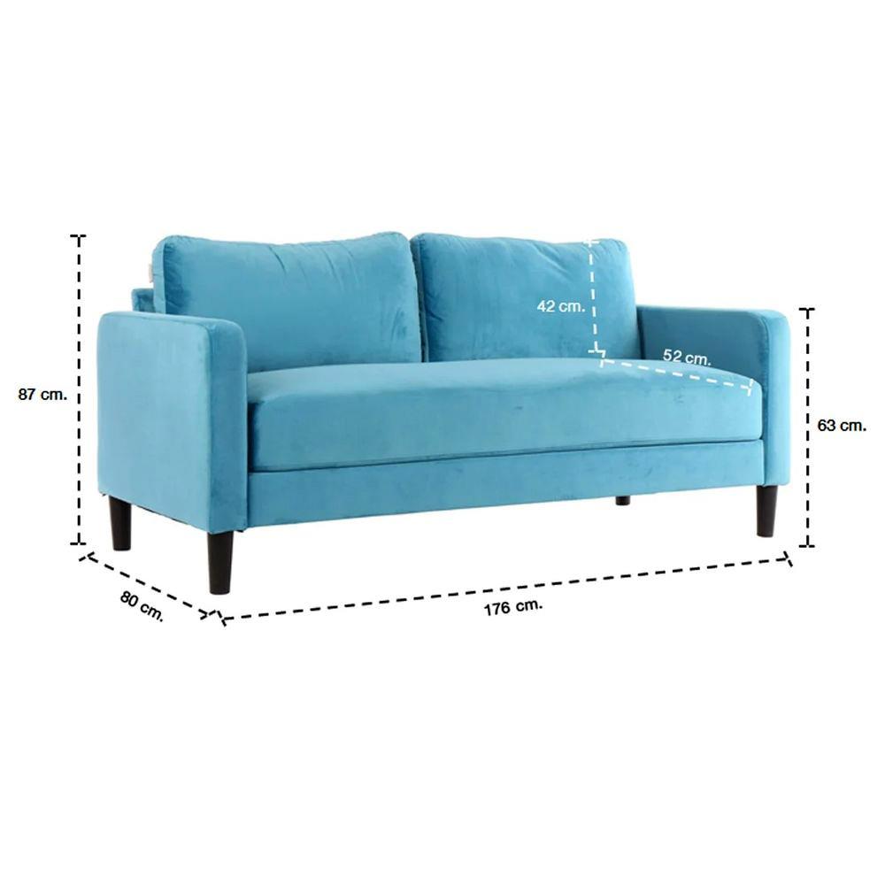 โซฟา 2 ที่นั่ง SB FURNITURE MEAN VT-01 สีเขียว