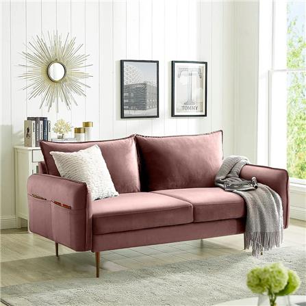 โซฟา 3 ที่นั่ง SB FURNITURE MINDCRAFT สีชมพู_3