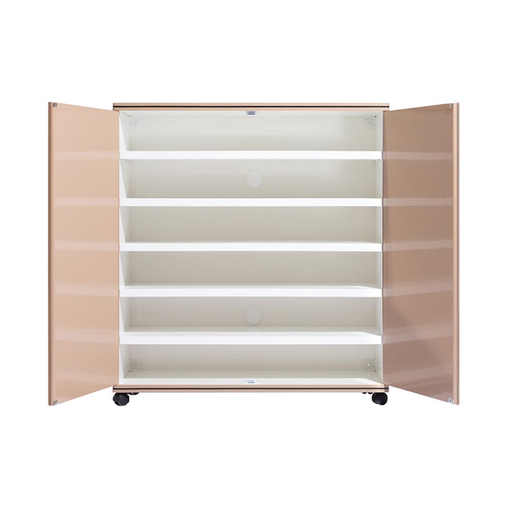 ตู้วางรองเท้า 6 ชั้น KING CURVE CREAM SAND สีครีม