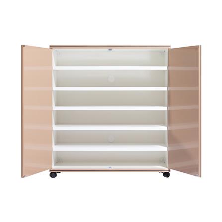 ตู้วางรองเท้า 6 ชั้น KING CURVE CREAM SAND สีครีม_2