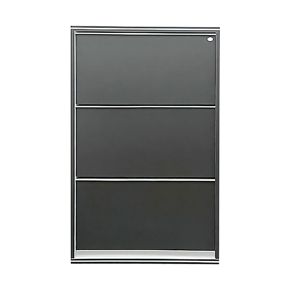 ตู้วางรองเท้า 3 ชั้น QUEEN สีแพตตินัมเกรย์