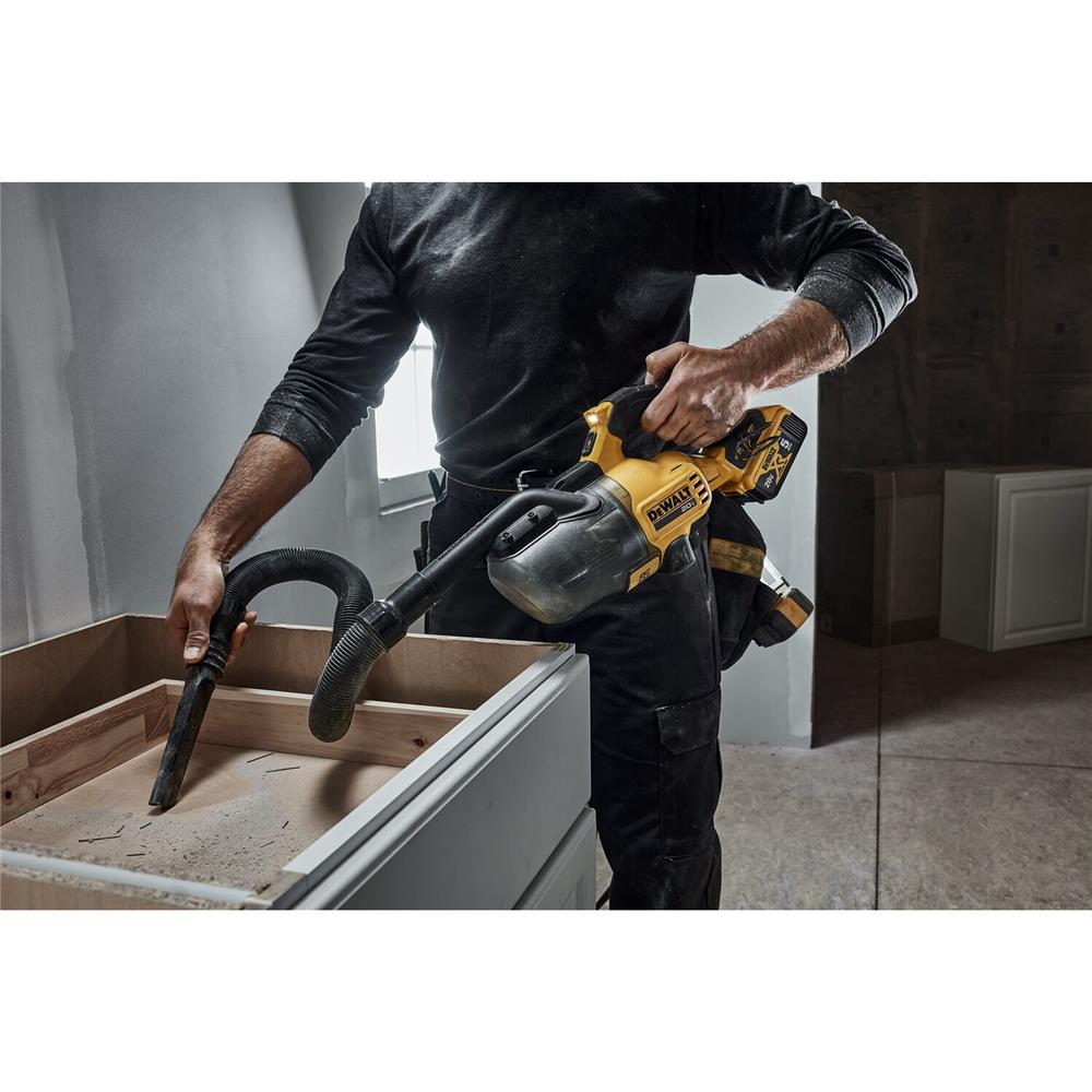 เครื่องดูดฝุ่นไร้สาย DEWALT 0.5 ลิตร (เฉพาะตัวเครื่อง) DCV501LN-B1 18 โวลต์