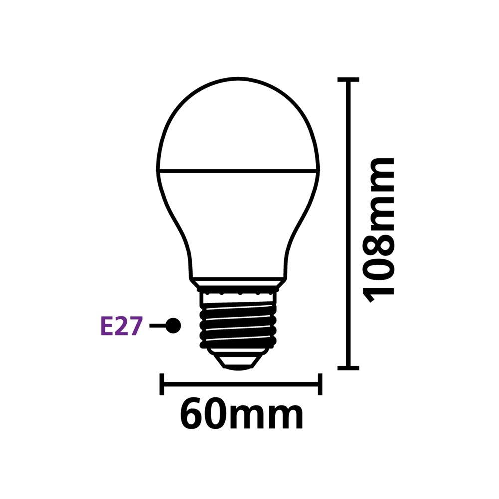 หลอด LED SYLVANIA BASIC PLUS 8 วัตต์ DAYLIGHT E27