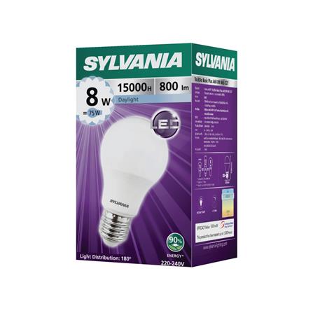 หลอด LED SYLVANIA BASIC PLUS 8 วัตต์ DAYLIGHT E27_1