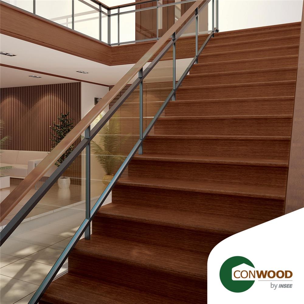 ไม้บันได CONWOOD 10 นิ้ว 25X120X2.50 ซม. สีสักอำพัน